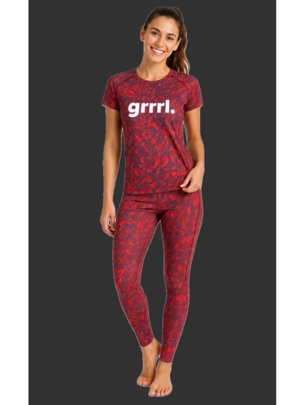 NWT Lot of 2x [Grrrl] SET of Next Level Athletic Rashie Top & Leggings Women’s S